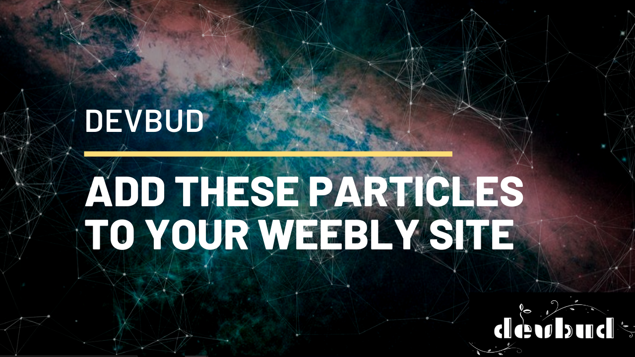 DevBud Particle.js Weebly