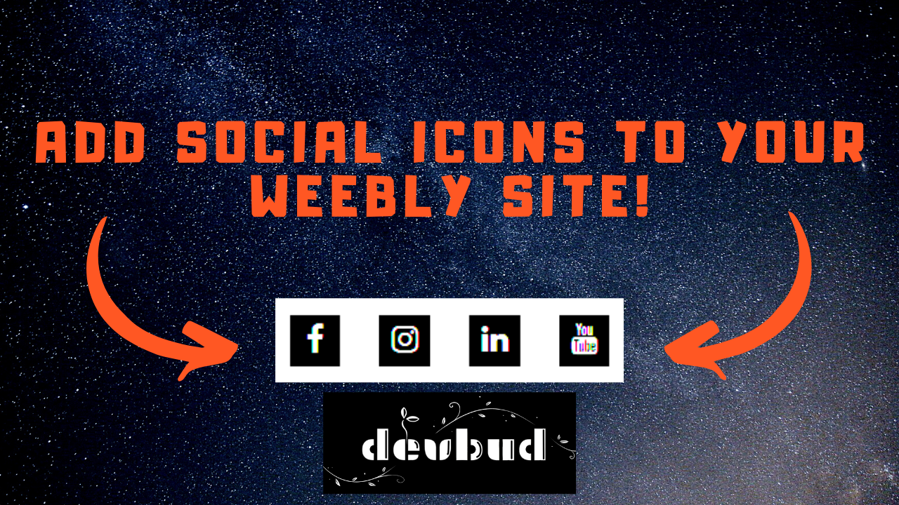Social Icons Weebly DevBud